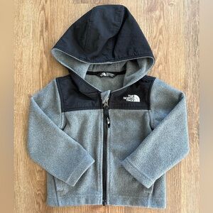 The North Face Kids Gray and Black Hoodie